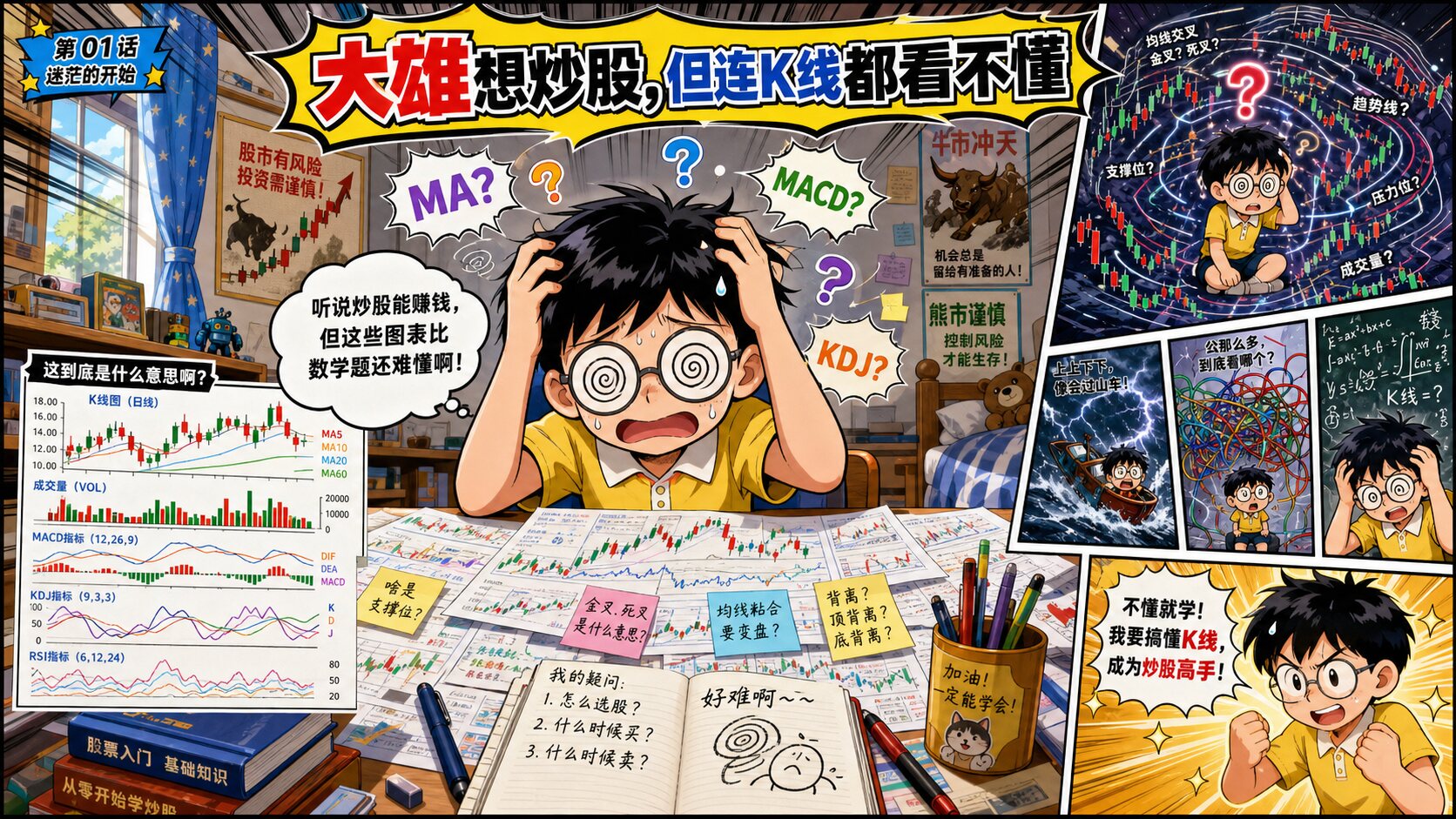 《技术指标知识漫画》封面