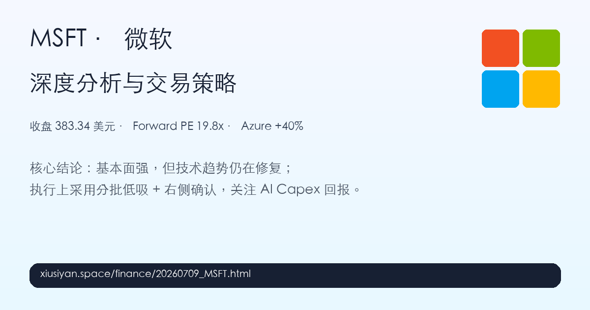 微软 MSFT 最新报告预览图