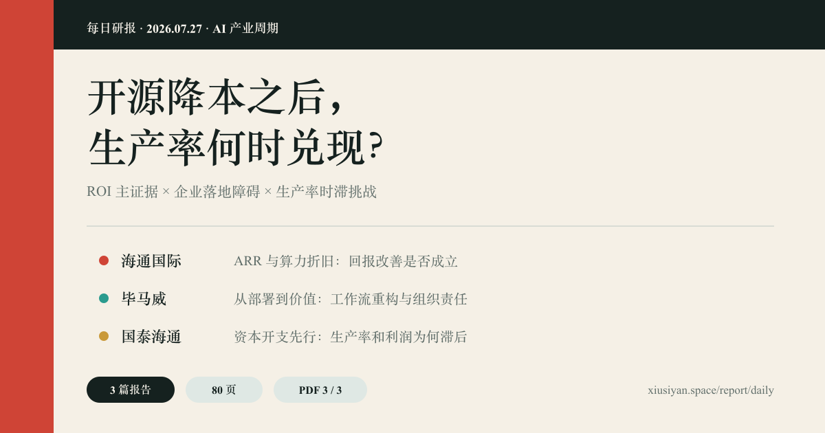 AI 产业周期每日研报预览图